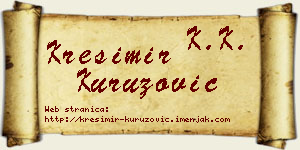 Krešimir Kuruzović vizit kartica